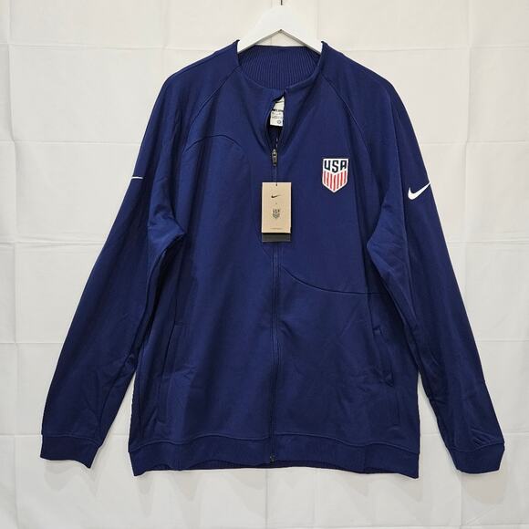 Nike Men's Soccer USA National Team Dri-Fit Blue Jacket DH4752-421 XL - Picture 1 of 9
